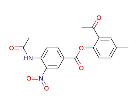 4-Acetylamino-3-nitro-benzoic acid 2-acetyl-4-methyl-phenyl ester