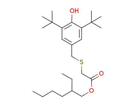 (((3,5-Bis(1,1-dimethylethyl)-4-hydroxyphenyl)methyl)thio)acetic acid 2-ethylhexyl ester