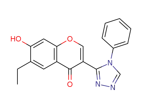7-hydroxy-3-(4-phenyl-4H-1,2,4-triazol-3-yl)-6-ethyl-4H-chromen-4-one