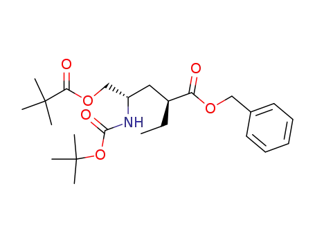 benzyl (2S,4S)-4-(tert-butoxycarbonyl)amino-5-(2,2-dimethylpropanoyl)oxy-2-ethylpentanoate