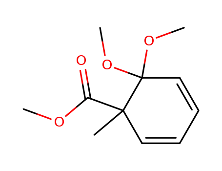 2,4-Cyclohexadiene-1-carboxylic acid, 6,6-dimethoxy-1-methyl-, methyl
ester