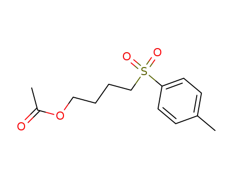 Molecular Structure of 157063-03-1 (Acetic acid 4-(toluene-4-sulfonyl)-butyl ester)