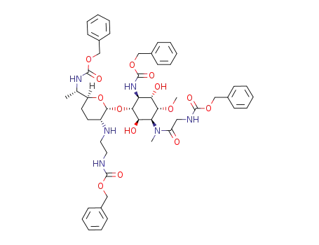 1,6',2''-tri-N-benzyloxycarbonyl-2'-N-(2-N-benzyloxycarbonylaminoethyl)fortimicin A