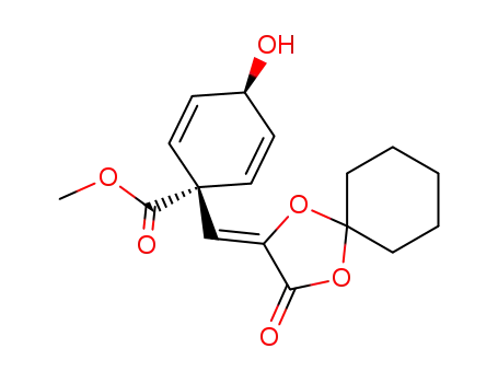 4-Hydroxy-1-[3-oxo-1,4-dioxa-spiro[4.5]dec-(2Z)-ylidenemethyl]-cyclohexa-2,5-dienecarboxylic acid methyl ester