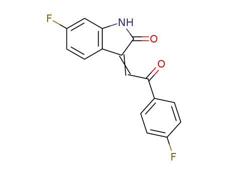 2H-Indol-2-one,
6-fluoro-3-[2-(4-fluorophenyl)-2-oxoethylidene]-1,3-dihydro-