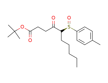 Molecular Structure of 115352-51-7 ((R<sub>S</sub>)-t-butyl-5-(4-methylphenyl)sulphinyl-4-oxo-decanoate)