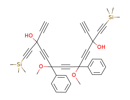 3,12-diethynyl-6,9-dimethoxy-1,14-bis(trimethylsilyl)-6,9-diphenyltetradeca-1,4,7,10,13-pentayne-3,12-diol