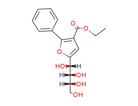 ethyl 2-phenyl-5-[(1S,2R,3R)-1,2,3,4-tetrahydroxybutyl]-3-furoate
