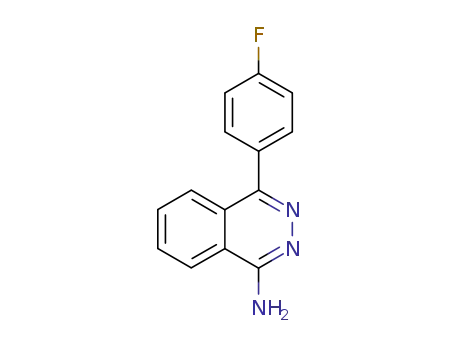 Molecular Structure of 155936-77-9 (4-(4-Fluoro-phenyl)-phthalazin-1-ylamine)