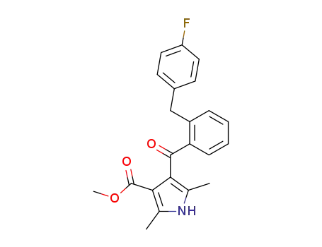 1H-Pyrrole-3-carboxylic acid,
4-[2-[(4-fluorophenyl)methyl]benzoyl]-2,5-dimethyl-, methyl ester