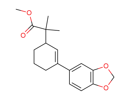 2-(3-Benzo[1,3]dioxol-5-yl-cyclohex-2-enyl)-2-methyl-propionic acid methyl ester
