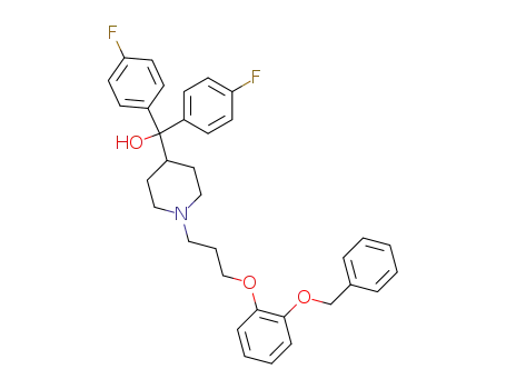 α,α-bis(4-fluorophenyl)-1-[3-[2-(phenylmethoxy)phenoxy]propyl]-4-piperidinemethanol