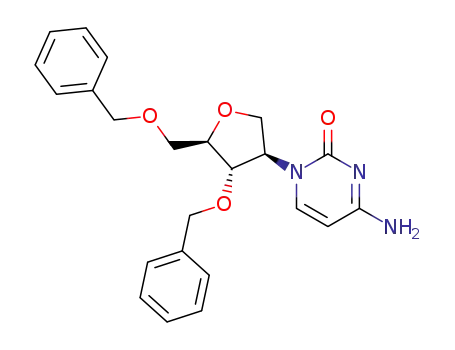 (2R)-1,4-anhydro-3,5-di-O-benzyl-2-C-(cytosin-1-yl)-2-deoxy-D-arabitol