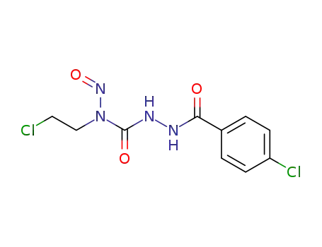 Molecular Structure of 147217-65-0 (N-(2-chloroethyl)-2-[(4-chlorophenyl)carbonyl]-N-nitrosohydrazinecarboxamide)
