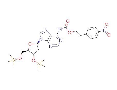 3',5'-bis-O-trimethylsilyl-N<sup>6</sup>-p-nitrophenylethoxycarbonyl-2'-deoxyadenosine
