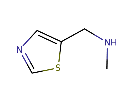 Molecular Structure of 933751-05-4 (5-Thiazolemethanamine,  N-methyl-)