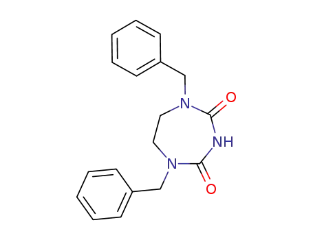 Molecular Structure of 36107-51-4 (1H-1,3,5-Triazepine-2,4(3H,5H)-dione, dihydro-1,5-bis(phenylmethyl)-)