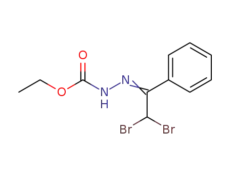 Hydrazinecarboxylic acid, (2,2-dibromo-1-phenylethylidene)-, ethyl
ester