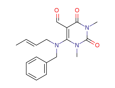 6-<N-benzyl-<(E)-but-2-enyl>amino>-5-formyl-1,3-dimethylpyrimidine-2,4(1H,3H)-dione
