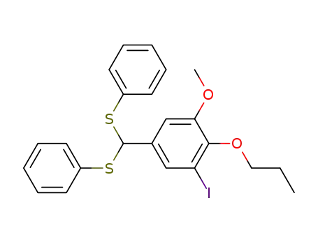 5-<Bis(phenylthio)methyl>-1-iodo-3-methoxy-2-propoxybenzene