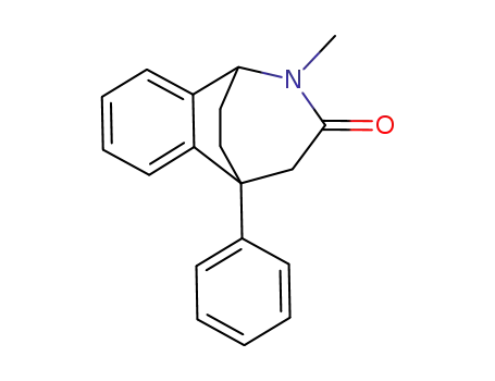 Molecular Structure of 81124-91-6 (1,5-Ethano-3H-2-benzazepin-3-one, 1,2,4,5-tetrahydro-2-methyl-5-phenyl -)