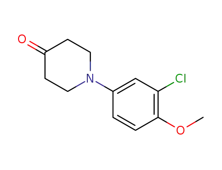 Molecular Structure of 250718-96-8 (1-(3-CHLORO-4-METHOXYPHENYL)-4-PIPERIDONE)