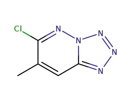 Molecular Structure of 28691-22-7 (6-Chloro-7-methyltetrazolo[1,5-b]pyridazine)