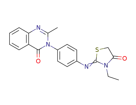 4(3H)-Quinazolinone,
3-[4-[(3-ethyl-4-oxo-2-thiazolidinylidene)amino]phenyl]-2-methyl-