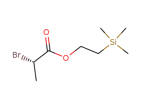 Molecular Structure of 97486-39-0 ((S)-2-Bromo-propionic acid 2-trimethylsilanyl-ethyl ester)