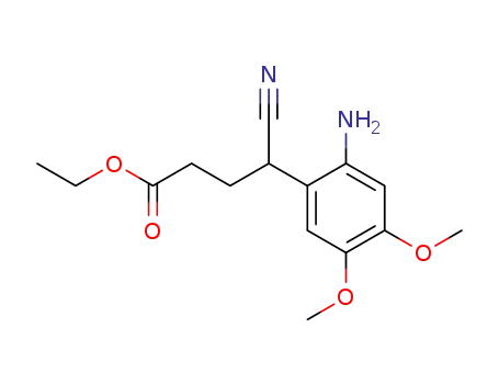 ethyl 4-cyano-4-(2'-amino-4',5'-dimethoxyphenyl)butyrate
