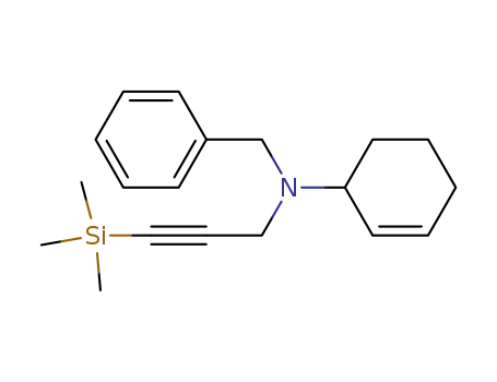 N-Benzyl-N-(2-cyclohexen-1-yl)(3-(trimethylsilyl)-2-propynyl)amine