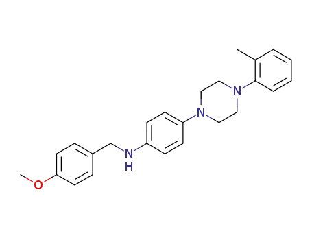 Benzenemethanamine, 4-methoxy-N-(4-(4-(2-methylphenyl)-1-piperazinyl)phenyl)-