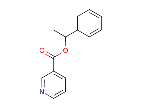 3-Pyridinecarboxylic acid, 1-phenylethyl ester