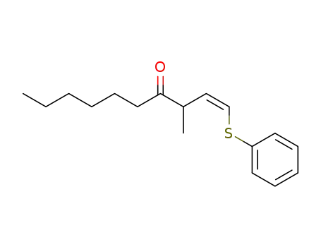 3-methyl-1-phenylthio-1-decen-4-one