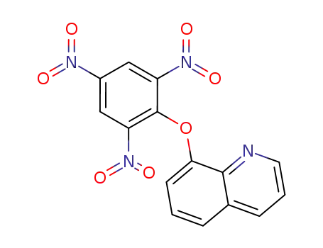 Molecular Structure of 135161-83-0 (Quinoline, 8-(2,4,6-trinitrophenoxy)-)