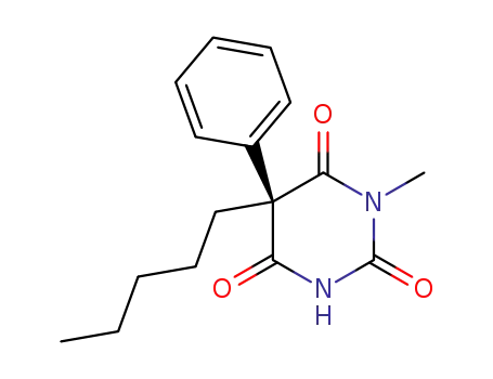 Molecular Structure of 112769-18-3 (1-methyl-5-pentyl-5-phenylbarbituric acid)