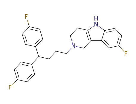 2-<4,4-bis(4-fluorophenyl)butyl>-8-fluoro-2,3,4,5-tetrahydro-1H-pyrido<4,3-b>indole