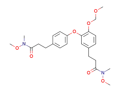 N-methoxy-3-[4-[2-(methoxymethoxy)-5-(2-(N-methoxy-N-methylcarbamoyl)ethyl)phenoxy]phenyl]-N-methylpropanamide