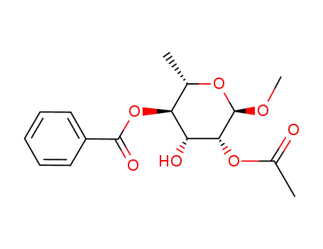 methyl 2-O-acetyl-4-O-benzoyl-α-L-rhamnopyranoside