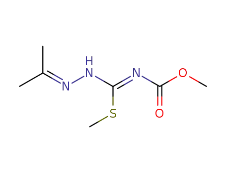Hydrazinecarboximidothioic acid,
N-(methoxycarbonyl)-2-(1-methylethylidene)-, methyl ester
