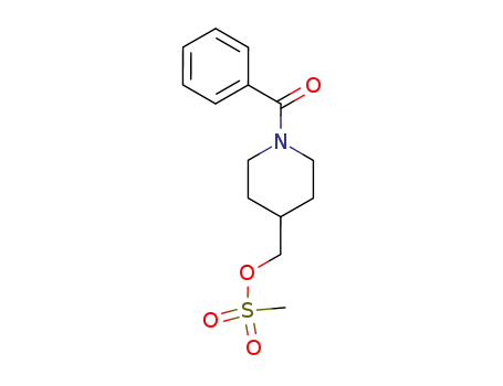 4-Piperidinemethanol, 1-benzoyl-, methanesulfonate (ester)