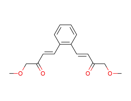 Molecular Structure of 75522-06-4 (1,2-bis(4-methoxy-3-oxo-1-trans-butenyl)benzene)
