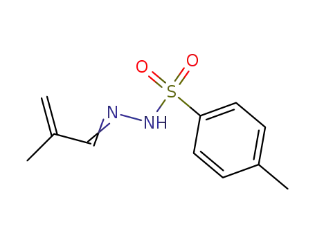 Molecular Structure of 87185-17-9 (Benzenesulfonic acid, 4-methyl-,2-(2-methyl-2-propen-1-ylidene)hydrazide)