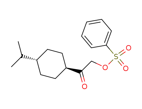 Ethanone, 1-[4-(1-methylethyl)cyclohexyl]-2-[(phenylsulfonyl)oxy]-, trans-