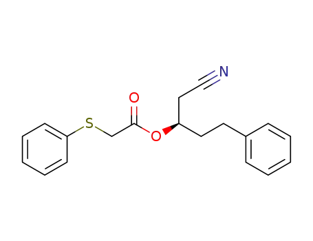 Phenylsulfanyl-acetic acid (R)-1-cyanomethyl-3-phenyl-propyl ester