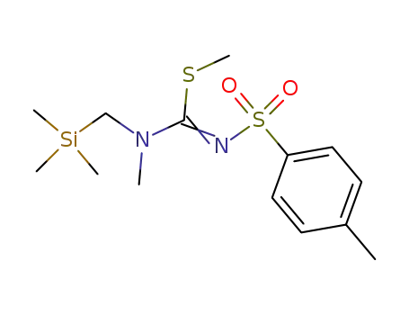 Carbamimidothioic acid,N-methyl-N'-[(4-methylphenyl)sulfonyl]-N-[(trimethylsilyl)methyl]-, methylester