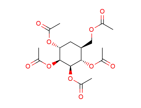 DL-penta-O-acetyl-(1,4/2,3,5)-5-(hydroxymethyl)-1,2,3,4-cyclohexanetetrol
