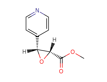 Oxiranecarboxylic acid, 3-(4-pyridinyl)-, methyl ester, cis-