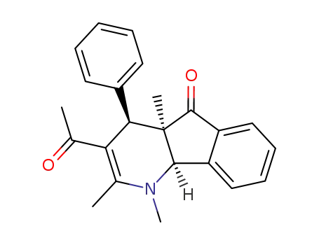3-acetyl-1,2,4a-trimethyl-5-oxo-4-phenyl-4,4a,5,9b-tetrahydroindeno<1,2-b>pyridine