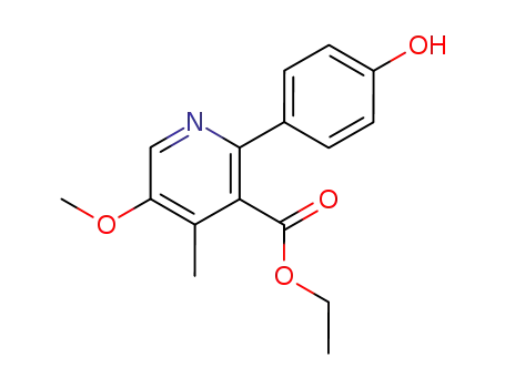 2-(4-hydroxyphenyl)-5-methoxy-4-methylnicotinic acid ethyl ester